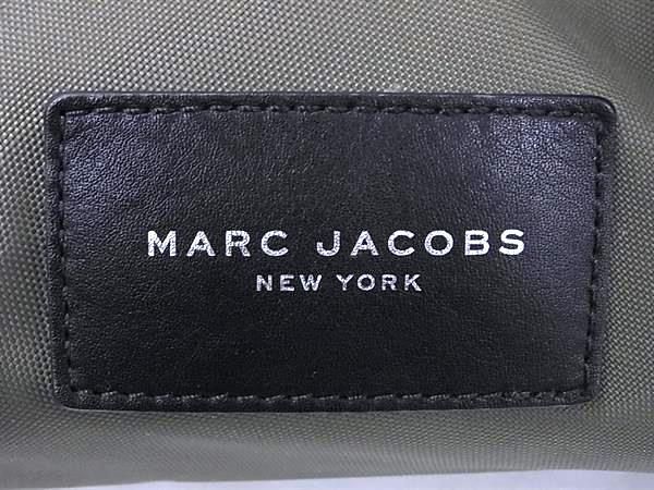 1円 ■美品■ MARC JACOBS マークジェイコブス ナイロンキャンバス リュックサック バックパック レディース メンズ カーキ系 BJ2191_画像6