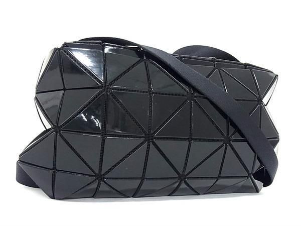 1円 ■美品■ BAO BAO ISSEY MIYAKE バオバオイッセイミヤケ PVC ショルダーバッグ クロスボディ レディース メンズ ブラック系 FA3914_画像1