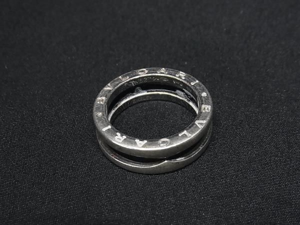 1円 BVLGARI ブルガリ ビーゼロワン セーブザチルドレン SV925 リング 指輪 サイズ52 (約11号) シルバー系×ブラック系 FA3870の画像2