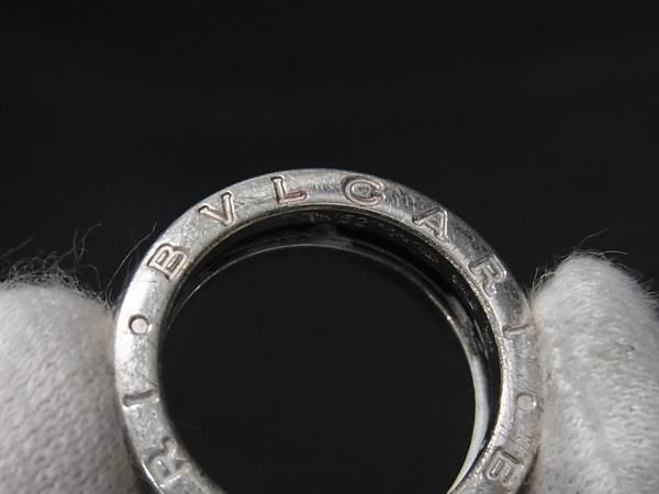 1円 BVLGARI ブルガリ ビーゼロワン セーブザチルドレン SV925 リング 指輪 サイズ52 (約11号) シルバー系×ブラック系 FA3870の画像5