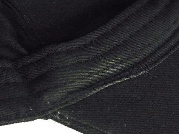 1円 BALENCIAGA バレンシアガ コットン100％ ベースボールキャップ 帽子 表記サイズ L 58 レディース メンズ ブラック系 AW6894の画像7