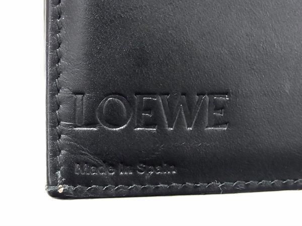 1円 ■美品■ LOEWE ロエベ リピートアナグラム レザー 二つ折り 長財布 ウォレット 小銭入れ 札入れ レディース ブラウン系 AW6542の画像6