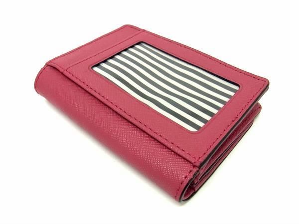 1円 ■美品■ kate spade ケイトスペード PWRU5096B レザー コインケース コインパース カードケース レディース ピンク系 AW1893_画像2