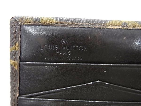 1円■美品■ LOUIS VUITTON ルイヴィトン M61660 モノグラム ポルトモネビエ カルトクレディ 三つ折り 財布 ウォレット ブラウン系 FC0807の画像6