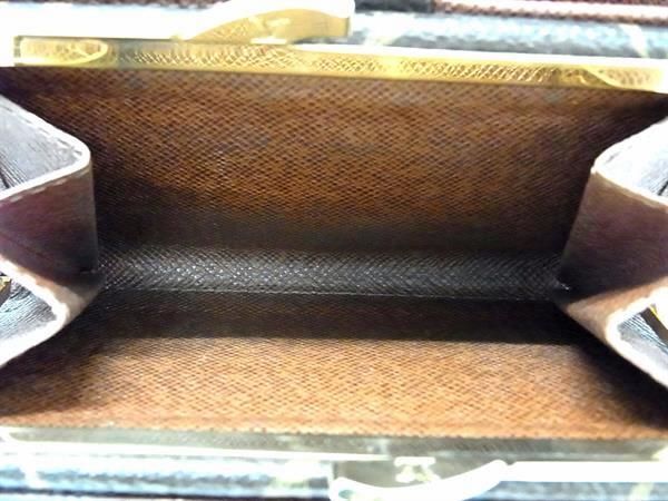 1円 LOUIS VUITTON ルイヴィトン M61663 モノグラム ポルトモネ ビエ ヴィエノワ がま口 二つ折り 財布 ウォレット ブラウン系 FB0208の画像5