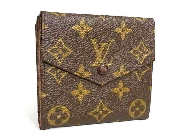 1円 ■美品■ LOUIS VUITTON ルイヴィトン M61660 モノグラム ポルトモネビエ カルトクレディ 三つ折り 財布 ブラウン系 AW7303の画像1