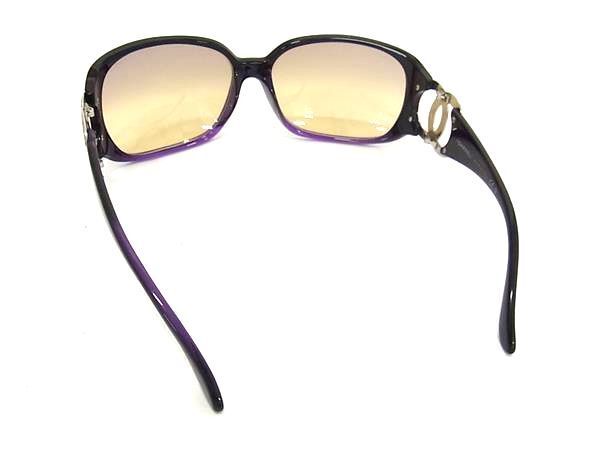 1 jpy # beautiful goods # CHANEL Chanel here Mark sunglasses glasses glasses lady's black group × purple series FA4898
