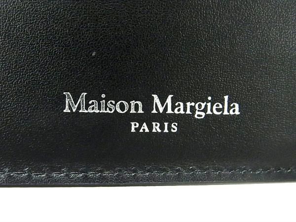 1円 ■美品■ Maison Margiela メゾン マルジェラ レザー カードケース カード入れ 名刺入れ メンズ レディース ブラック系 FA4944の画像5