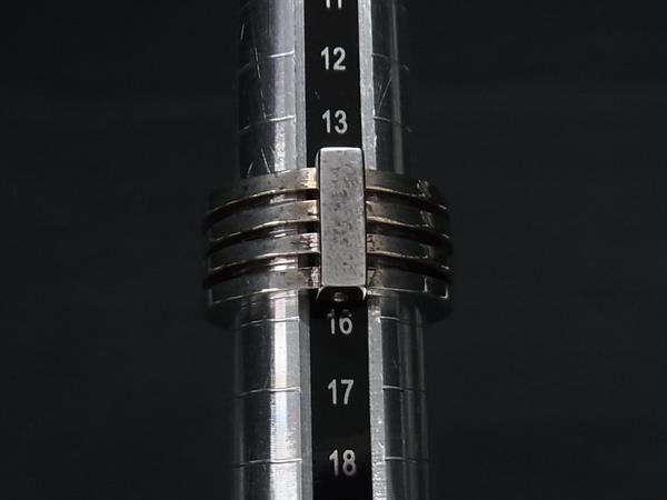 1円 GUCCI グッチ SV925 リング 指輪 アクセサリー 約14号 レディース メンズ シルバー系 FA2707の画像3