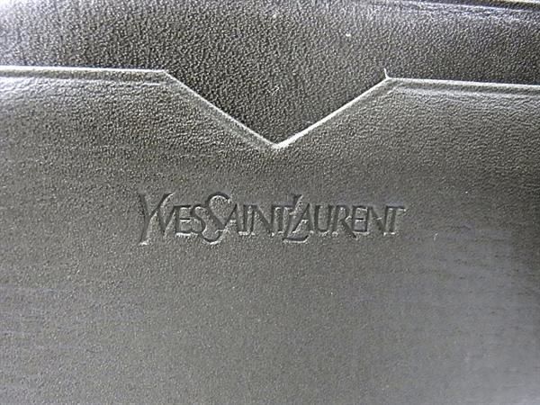 1円 ■極美品■ YVESSAINTLAURENT イヴサンローラン レザー 二つ折り 財布 ウォレット メンズ レディース ブラウン系 AW1882_画像6