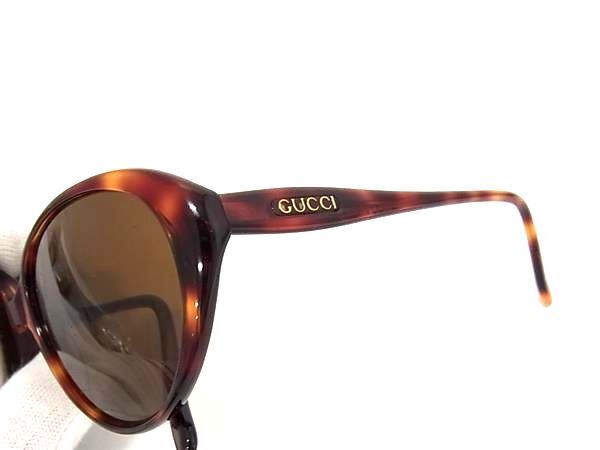 1円 ■美品■ GUCCI グッチ 135 GG 2177/S 05D べっ甲調 サングラス メガネ 眼鏡 レディース ブラウン系 FA0732_画像3