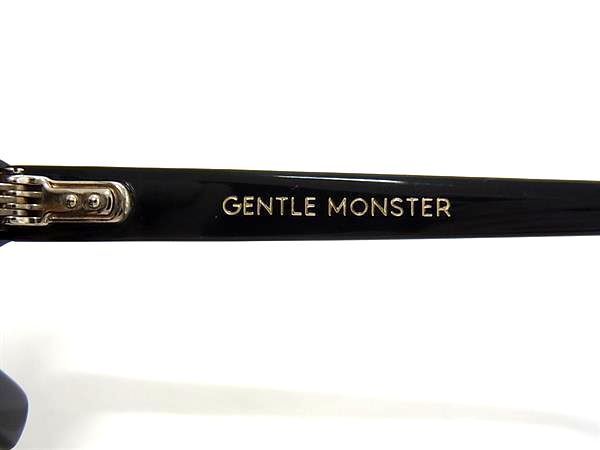 1円 ■極美品■ Gentle Monster ジェントルモンスター 48□22ー152 サングラス メガネ 眼鏡 レディース メンズ ブラック系 FA4349の画像4