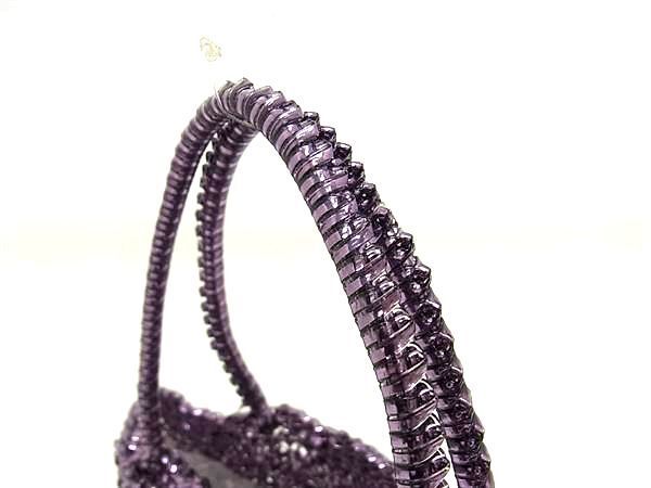 1 jpy # as good as new # ANTEPRIMA Anteprima wire bag PVC wire handbag tote bag lady's purple series AW6721