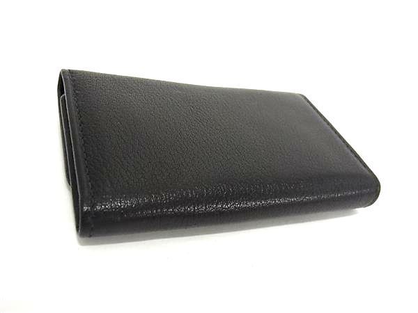 1円 ■極美品■ Salvatore Ferragamo フェラガモ レザー 6連 キーケース 札入れ 鍵入れ メンズ レディース ブラック系 BF7293_画像2