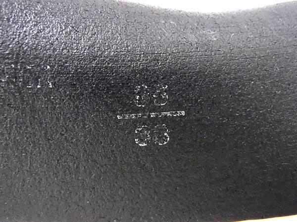 1円 EMPORIO ARMANI エンポリオアルマーニ レザー シルバー金具 ベルト ビジネス 紳士 メンズ ブラック系 AX6133の画像4