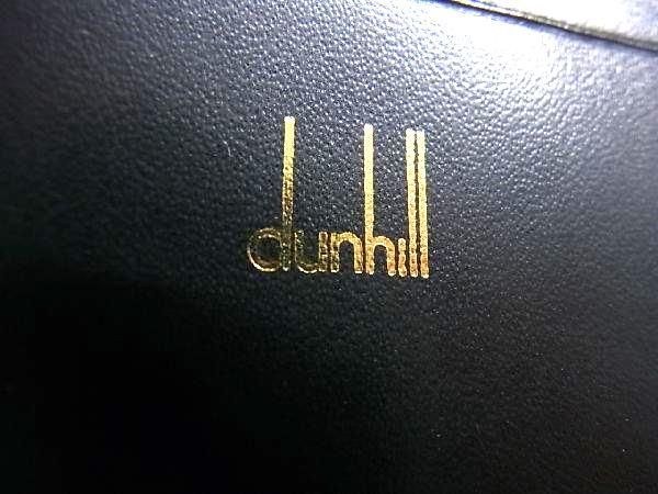 1円 ■新品同様■ dunhill ダンヒル レザー カードケース カードホルダー カード入れ 名刺入れ メンズ ブラック系 BF7302の画像5
