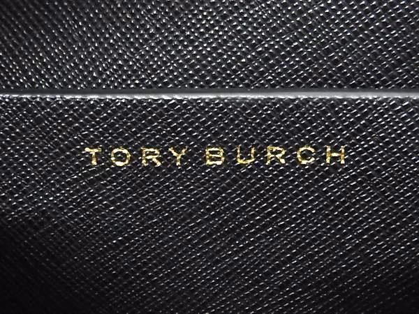 1円 ■極美品■ TORY BURCH トリーバーチ レザー 2WAY クロスボディ ハンドバッグ ショルダーバッグ 斜め掛け ブラック系 AW6917の画像6