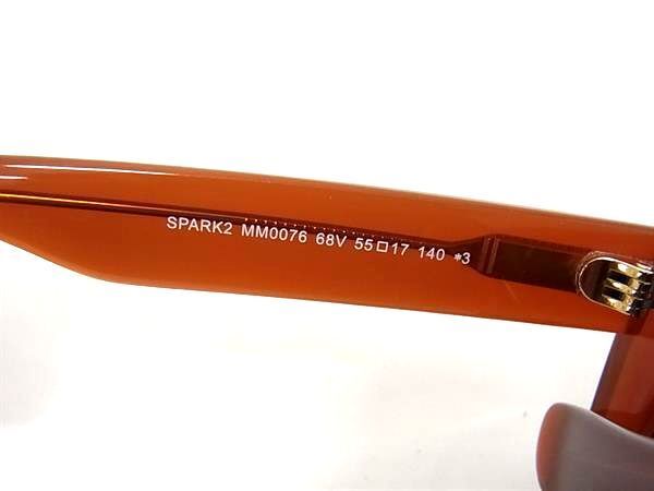 1円 ■極美品■ Max Mara マックスマーラ SPARK2 MM0076 68V サングラス メガネ 眼鏡 レディース メンズ クリアレッド系 AW7468の画像3