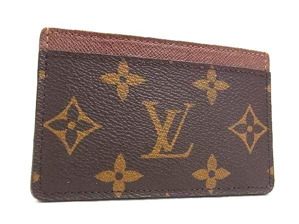 1円 ■美品■ LOUIS VUITTON ルイヴィトン M61733 モノグラム ポルトカルトサーンプル カードケース カード入れ ブラウン系 AW7322の画像1