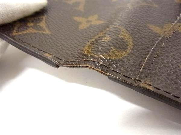 1円 ■美品■ LOUIS VUITTON ルイヴィトン M61732 モノグラム オーガナイザー ドゥ ポッシュ カードケース 名刺入れ ブラウン系 AW7916の画像6