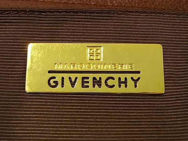 1円 ■美品■ GIVENCHY ジバンシィ レザー ハンドバッグ トートバッグ レディース メンズ ブラウン系 BJ2095_画像6