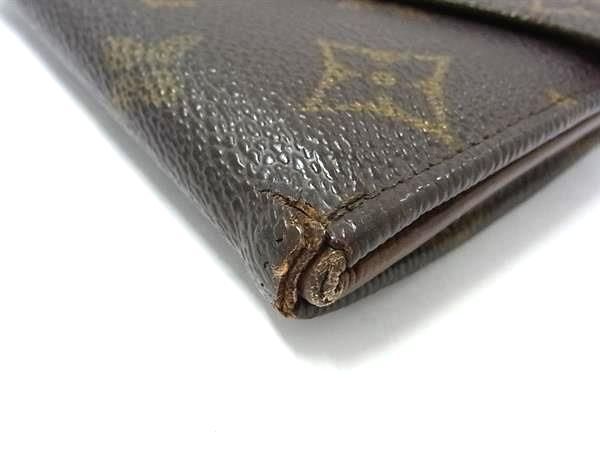 1円 LOUIS VUITTON ルイヴィトン M61660 モノグラム ポルトモネビエ カルトクレディ 三つ折り 財布 ウォレット ブラウン系 BJ2486の画像8