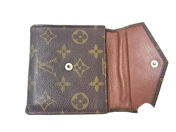 1円 LOUIS VUITTON ルイヴィトン M61660 モノグラム ポルトモネビエ カルトクレディ 三つ折り 財布 ウォレット ブラウン系 BJ2486の画像3