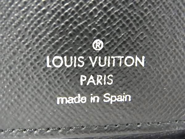 1円 LOUIS VUITTON ルイヴィトン モノグラムエクリプス ジッピーウォレット ヴェルティカル 長財布 メンズ ブラック系 FA5436の画像6