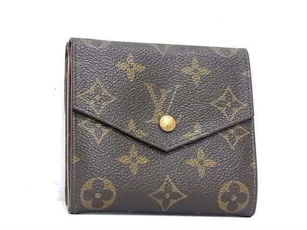 1円 ■美品■ LOUIS VUITTON ルイヴィトン M61660 モノグラム ポルトモネビエ カルトクレディ 三つ折り 財布 ウォレット ブラウン系 AZ1496の画像1