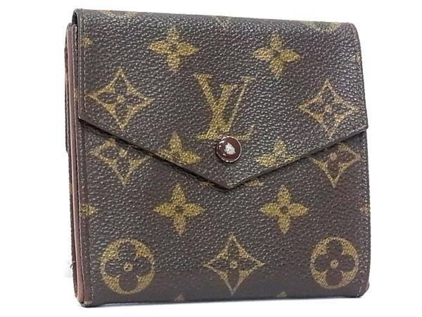 1円 LOUIS VUITTON ルイヴィトン M61660 モノグラム ポルトモネビエ カルトクレディ 三つ折り 財布 ウォレット 小銭入れ ブラウン系 FA5884の画像1