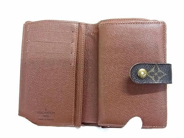 1円 LOUIS VUITTON ルイヴィトン M61663 モノグラム ポルトモネ ビエ ヴィエノワ がま口 二つ折り 財布 ウォレット ブラウン系 FA5921_画像3