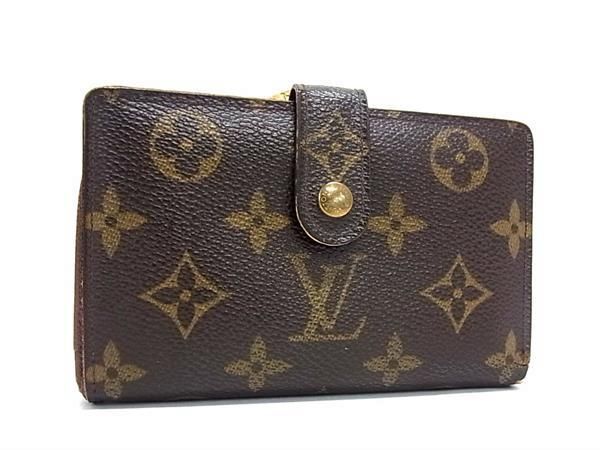 1円 LOUIS VUITTON ルイヴィトン M61663 モノグラム ポルトモネ ビエ ヴィエノワ がま口 二つ折り 財布 ウォレット ブラウン系 FA5921_画像1