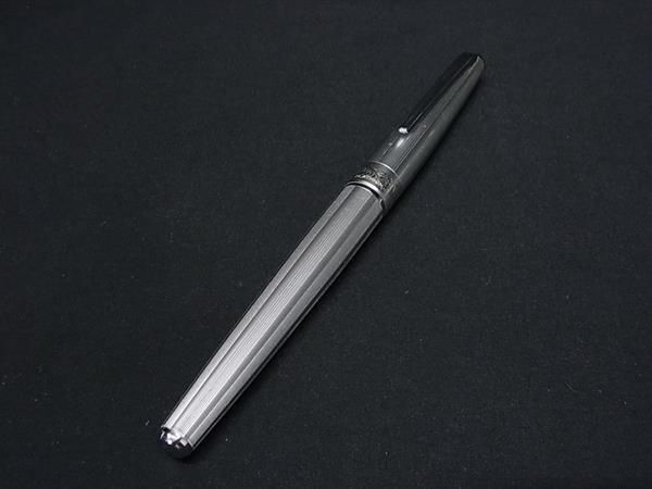 1円 ■美品■ PLATINUM プラチナ ペン先 18KWG 18金 万年筆 筆記用具 文房具 ステーショナリー メンズ レディース シルバー系 AV7848の画像1