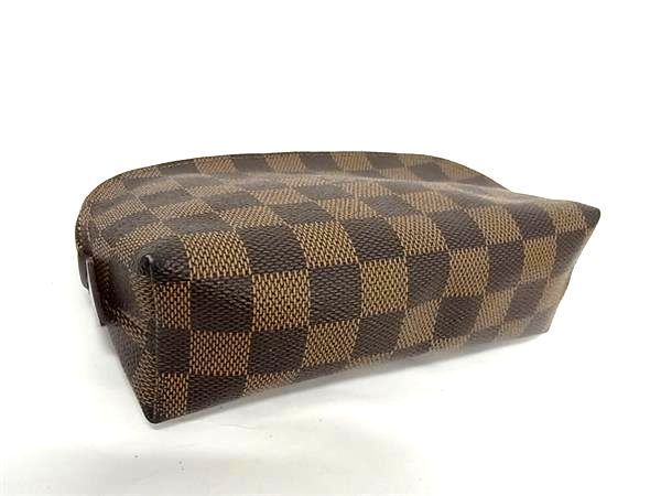 1円 LOUIS VUITTON ルイヴィトン N47516 ダミエ ポシェット コスメティックPM マルチケース 化粧ポーチ 小物入れ ブラウン系 AX5366_画像2