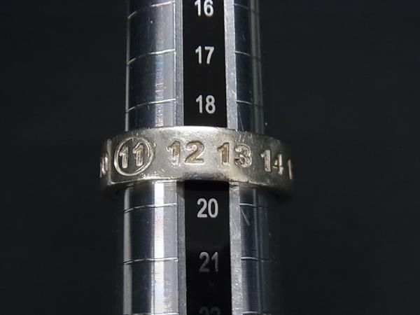 1円 Maison Margiela メゾン マルジェラ SV925 リング 指輪 アクセサリー 約19合 レディース メンズ シルバー系 FA3182の画像3