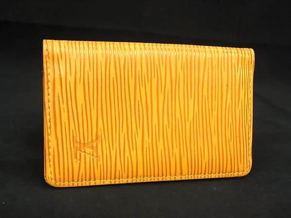 1円 ■美品■ LOUIS VUITTON ルイヴィトン M56579 エピ ポシェットカルト ヴィジット カードケース タッシリイエロー AX5270の画像1