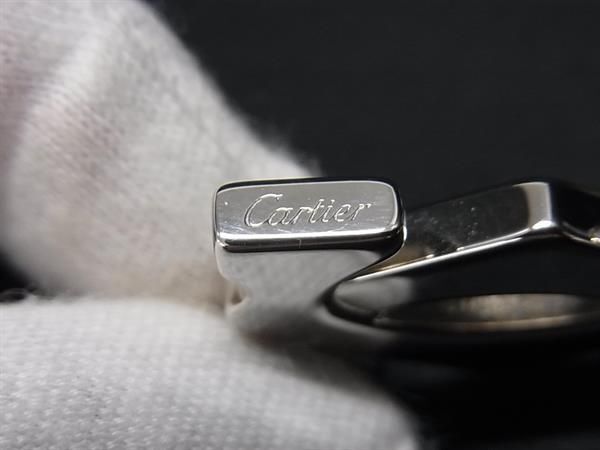 1円 ■美品■ Cartier カルティエ 2Cロゴ ネックレストップ キーホルダー バッグチャーム アクセサリー レディース シルバー系 BK0303