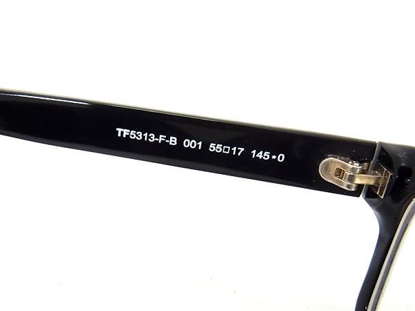 1円 ■美品■ TOM FORD トムフォード TF5313-F-B 度入り メガネ 眼鏡 めがね メンズ レディース ブラック系 FC1679の画像3