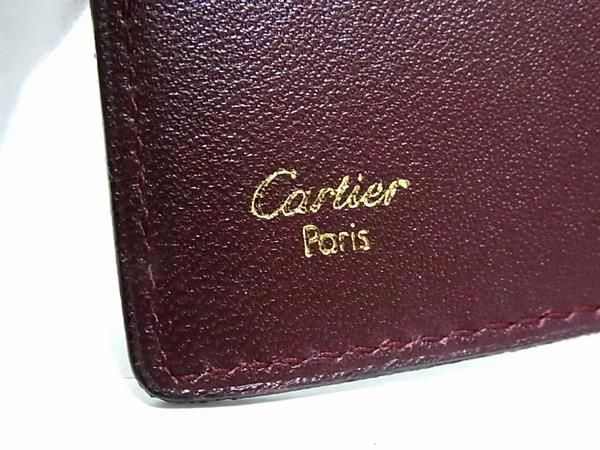 1円 ■美品■ Cartier カルティエ マストライン レザー 6連 キーケース 鍵入れ メンズ レディース ボルドー系 FB0257の画像4