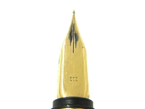 1円 ■美品■ MONT BLANC モンブラン ノブレス ペン先 K14 585 14金 万年筆 筆記用具 文房具 ステーショナリー ゴールド系 AY1331_画像4