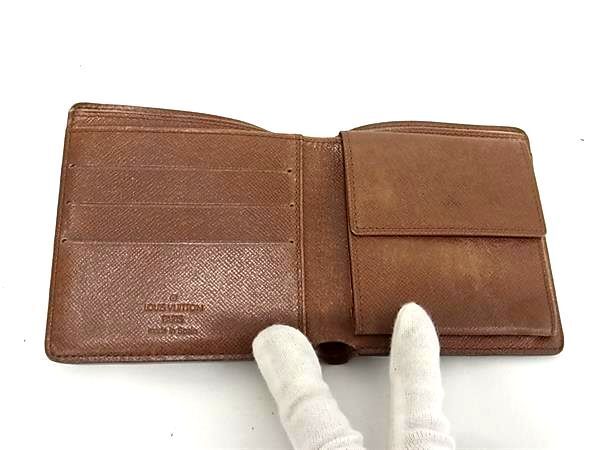 1円 LOUIS VUITTON ルイヴィトン M61665 モノグラム ポルトビエ カルトクレディ モネ 二つ折り 財布 ウォレット ブラウン系 AY0696の画像3