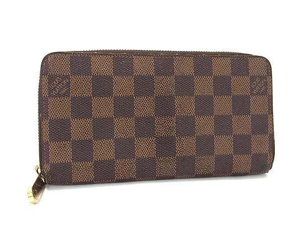 1円 ■美品■ LOUIS VUITTON ルイヴィトン N60015 ダミエ ジッピーウォレット ラウンドファスナー 長財布 ウォレット ブラウン系 AW4953の画像1