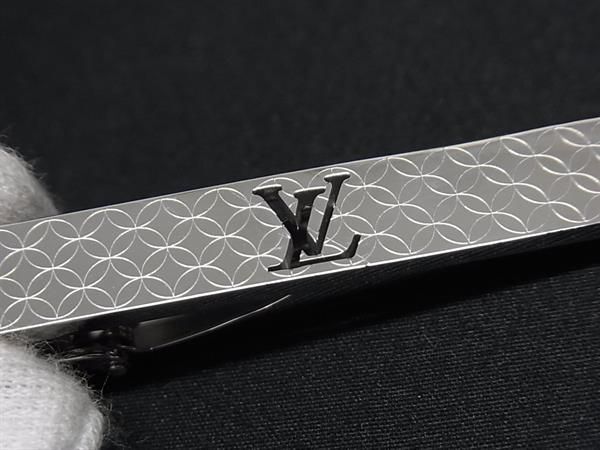 1円 ■新品同様■ LOUIS VUITTON ルイヴィトン M65042 パンス クラヴァット シャンゼリゼ ネクタイピン タイクリップ シルバー系 FC3905の画像3