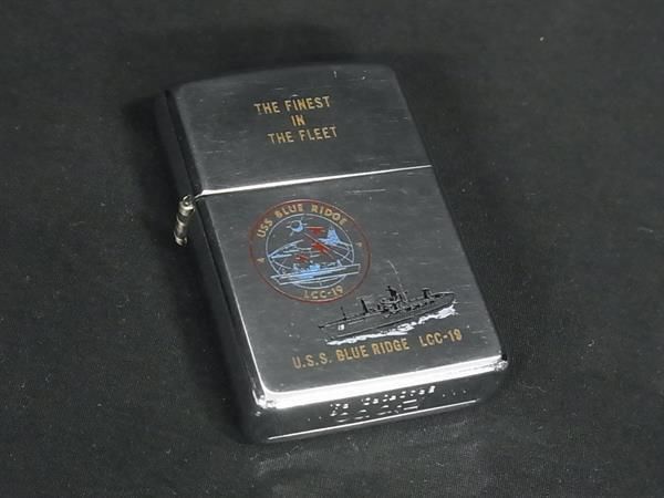 1円 ZIPPO ジッポー ヴィンテージ BLUE RIDGE 1985年製 高級ライター オイルライター 喫煙グッズ 喫煙具 レディース シルバー系 AX6176の画像1