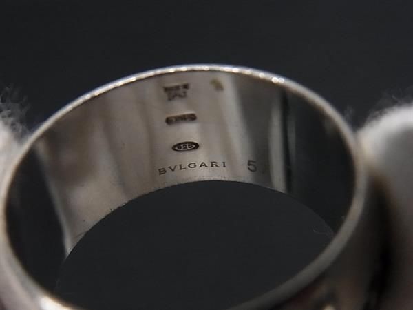 1円 BVLGARI ブルガリ セーブザチルドレン SV925 リング 指輪 アクセサリー 表記サイズ 57 (約17号) メンズ シルバー系 AW6223の画像5