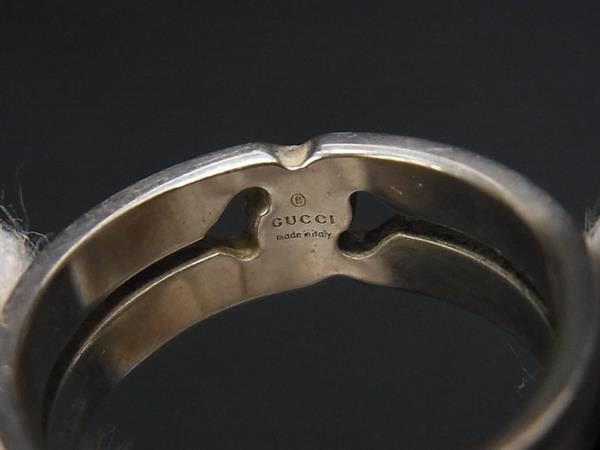 1円 GUCCI グッチ インフィニティノット SV925 リング 指輪 アクセサリー 表記サイズ 18 (約17号) メンズ レディース シルバー系 AW6449の画像4