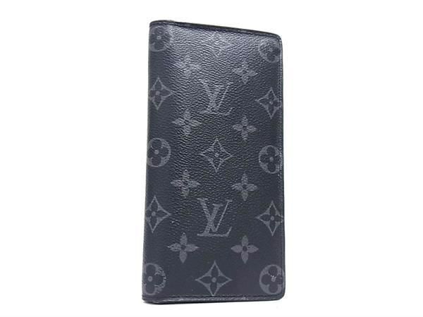 1円 ■美品■ LOUIS VUITTON ルイヴィトン M61697 モノグラムエクリプス ポルトフォイユブラザ 二つ折り 長財布 ウォレット FA5038の画像1