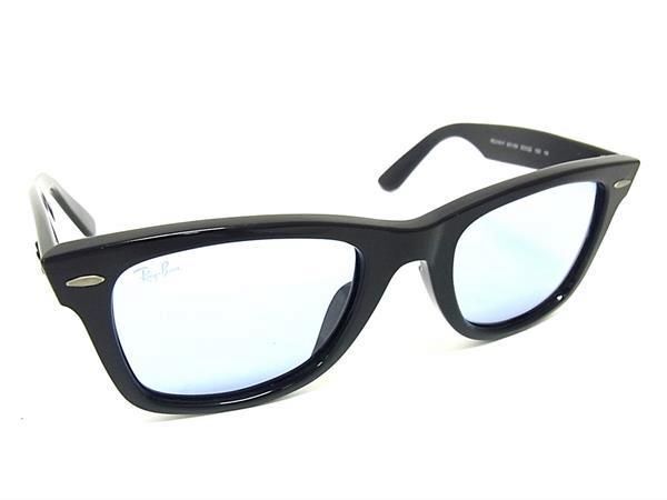 1円 ■美品■ Ray-Ban レイバン 2140-F 901/64 ウェイファーラー サングラス メガネ 眼鏡 メンズ ブラック系 FA5472_画像1