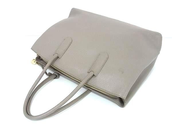 1円 ■美品■ FURLA フルラ テッサ レザー 2WAY トート ショルダーバッグ ハンドバッグ クロスボディ レディース グレージュ系 DA6871の画像3