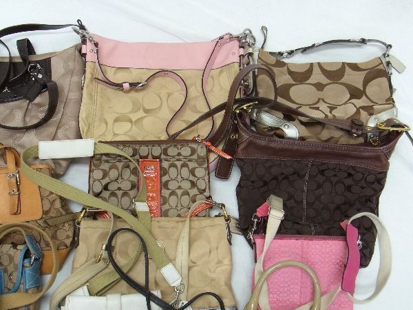 1円 COACH コーチ シグネチャー 等 キャンバス レザー 等 トートバッグ ハンドバッグ ショルダーバッグ 20点セット まとめ売り BL0028の画像3